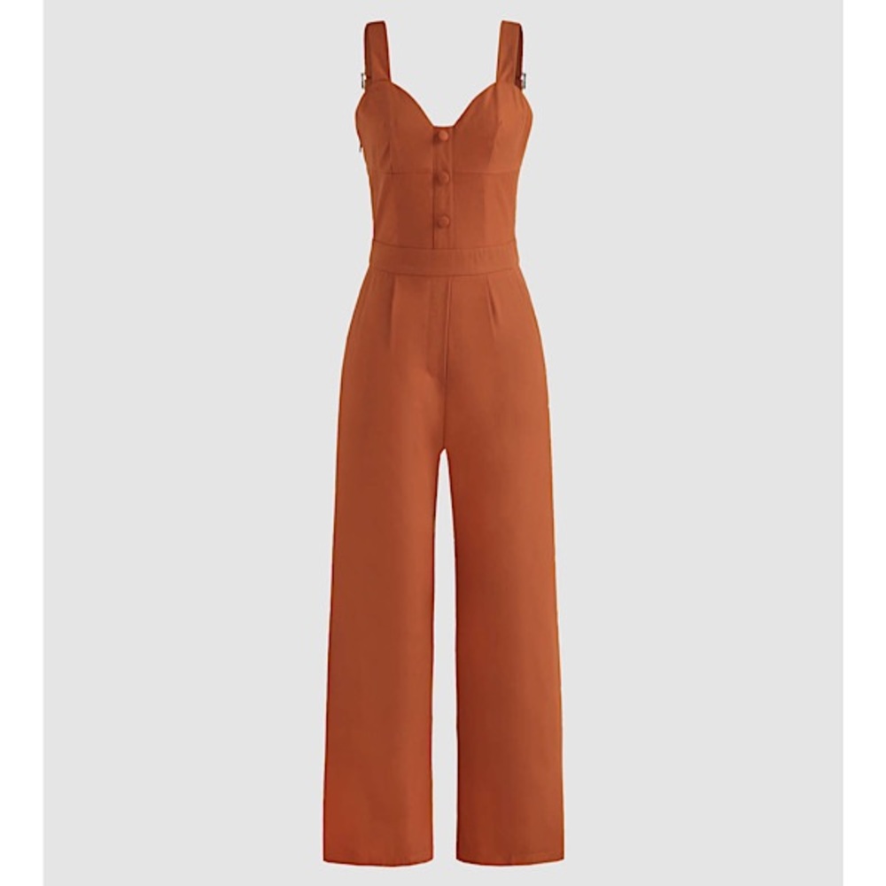 Cider ‘Retro’ Solid Jumpsuit
